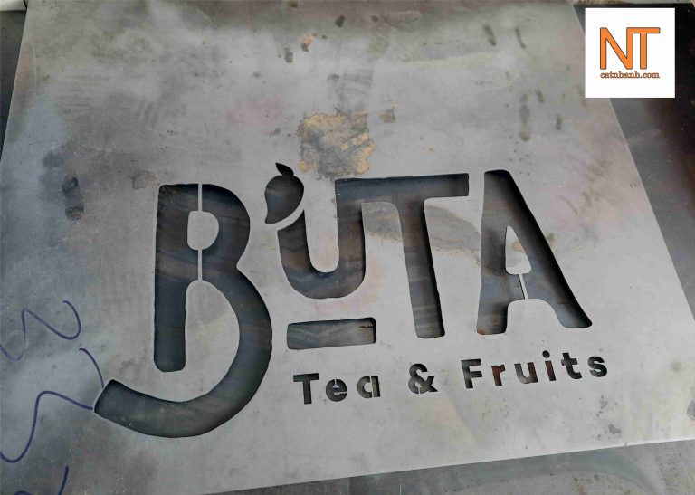 Cắt laser logo BUTA Tea & Fruits